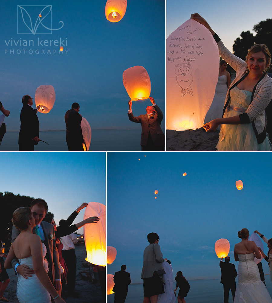 wish lantern release wedding victoria bc